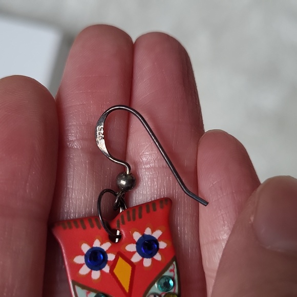 NWOT Sterling Silver Owl Earrings! - Picture 2 of 7